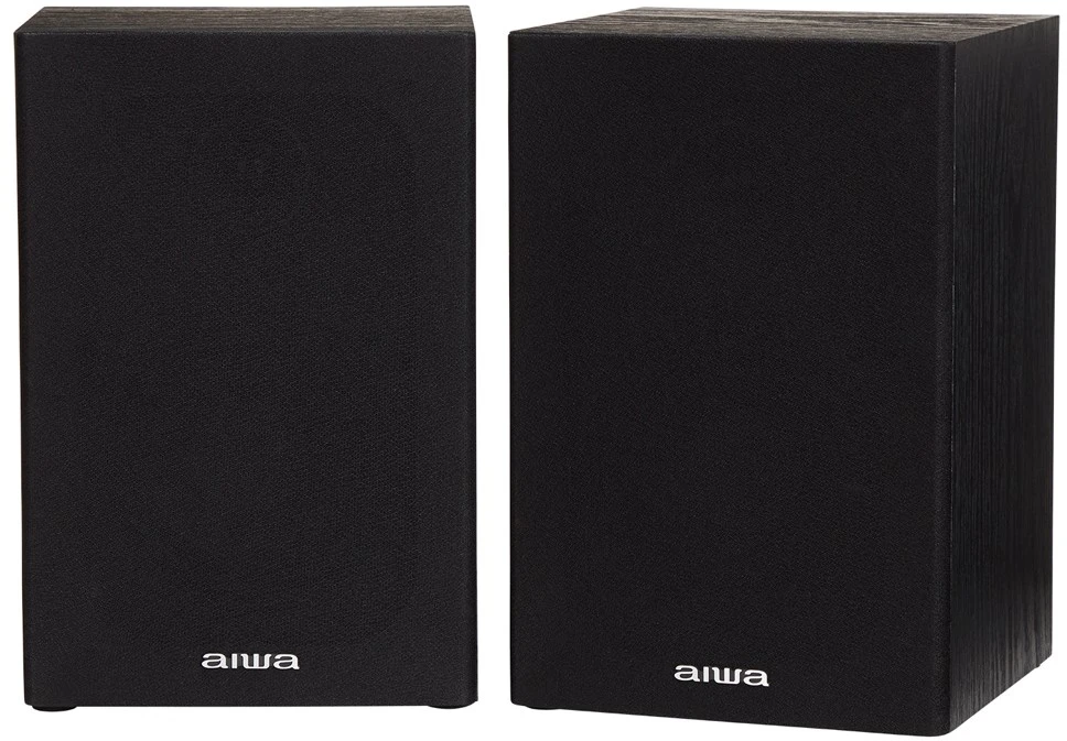 Muzikinis centras Aiwa Hi-Fi mikro garso sistema 20W RMS su Bluetooth/CD/USB grotuvu ir FM radiju, juoda
