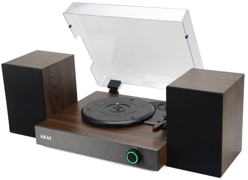 AKAI ATT-200SP - stereo patefonas su išoriniais garsiakalbiais