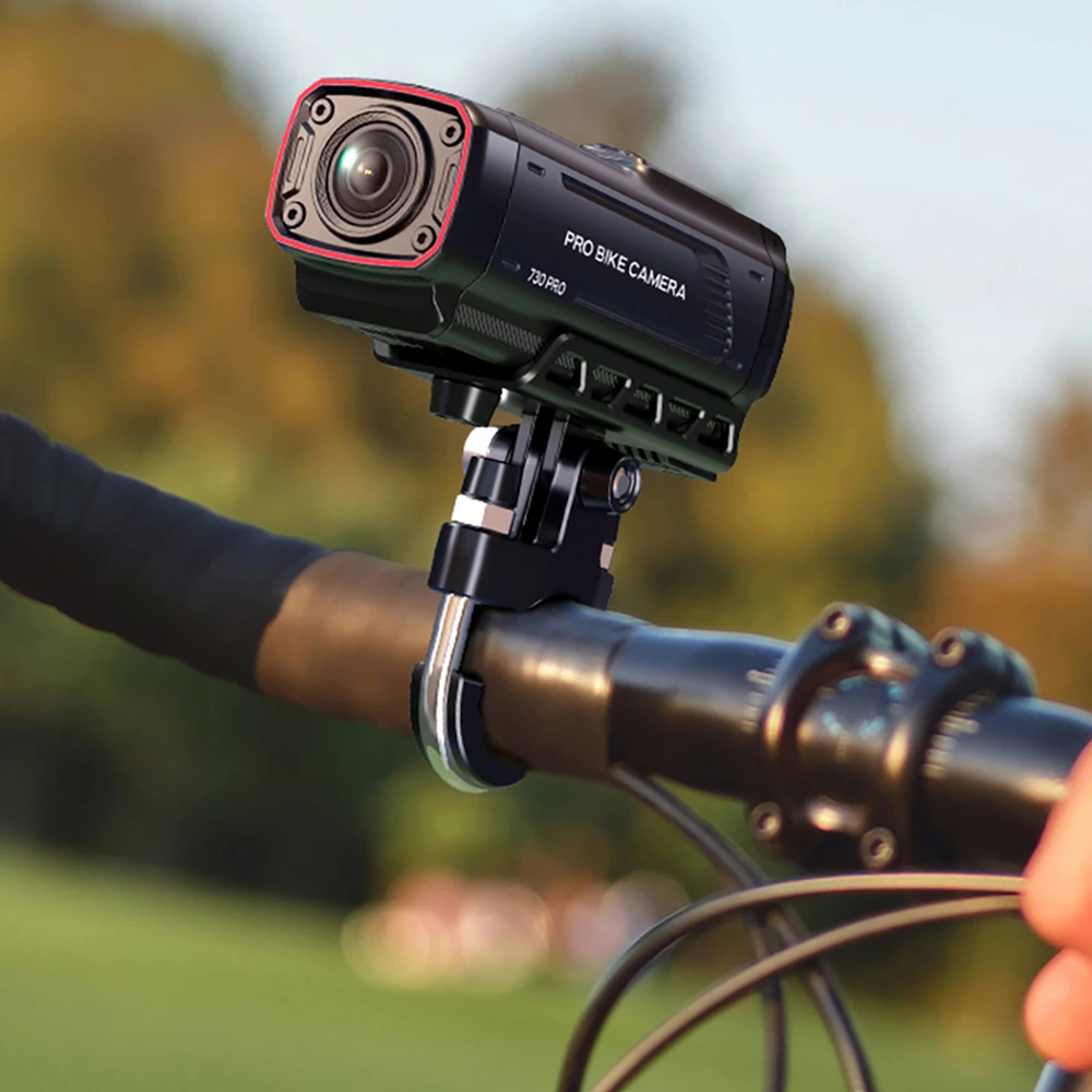 AKEEYO 730Pro 4K vaizdo įrašymo įrenginys motociklams ir motociklams – Juodas
