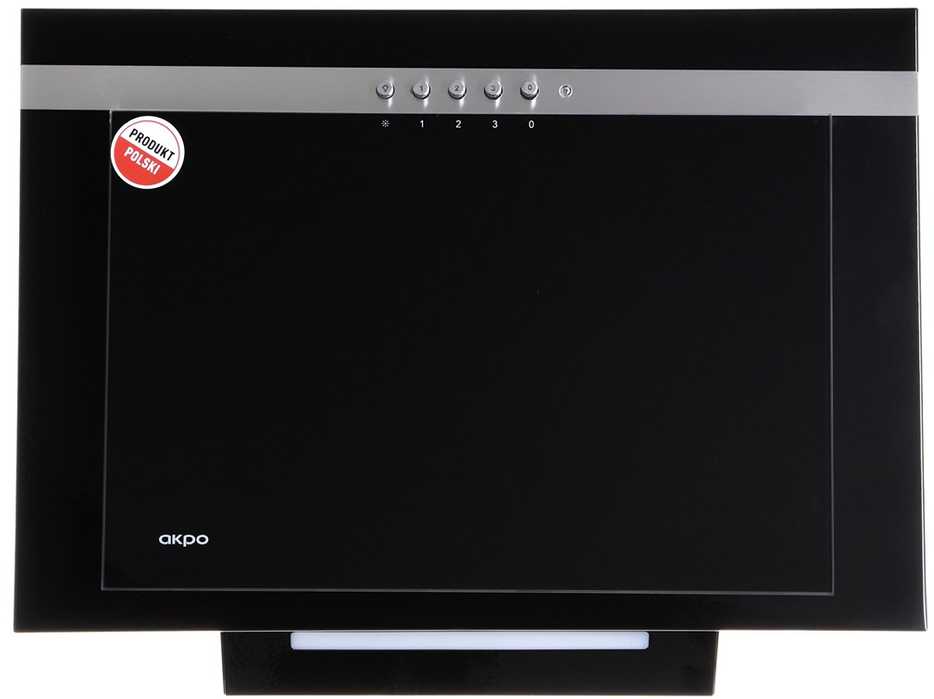 Gartraukis AKPO WK-4 NERO LINE 2.0 50 Juodas T300 LED linijinis gaubtas/aktuatorius