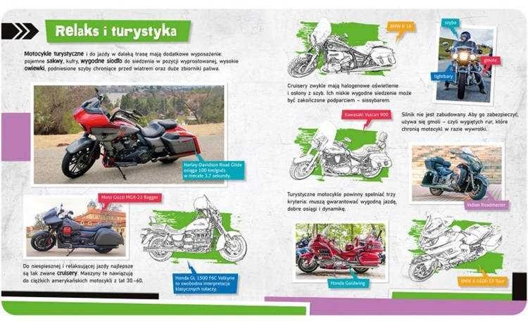 KNYGA aksjomat Axiom lipdukų albumas. Motociklai. KS0634