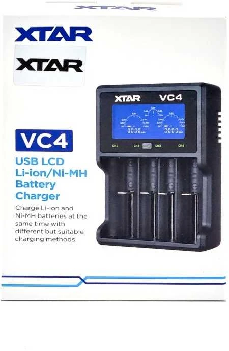 Baterijų įkroviklis XTAR VC4 18650 AA AAA elementam ni-MH li-ion 4 vietų 
