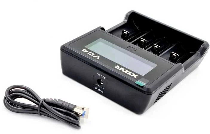 Baterijų įkroviklis XTAR VC4 18650 AA AAA elementam ni-MH li-ion 4 vietų 