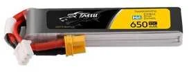 Gens Ace & Tattu Akumuliatorius Lipo Tattu 2s 650 mAh 95C 7,6 V HV su XT30 Long-Pack