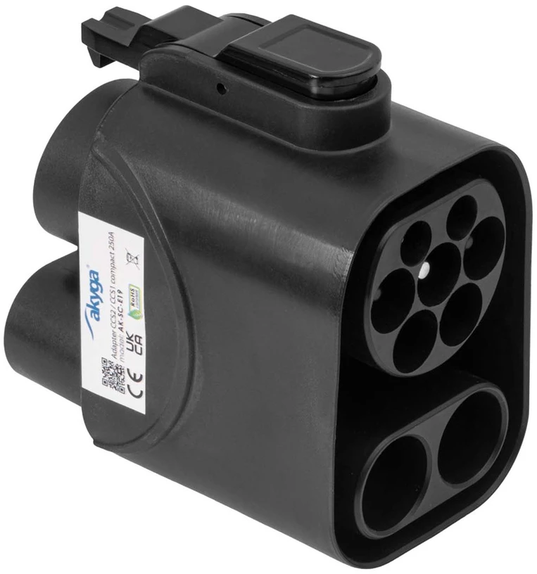 Akyga AK-SC-E19 Ladekabel-Adapteris CCS Combo 1 CCS Combo 2 Juodas