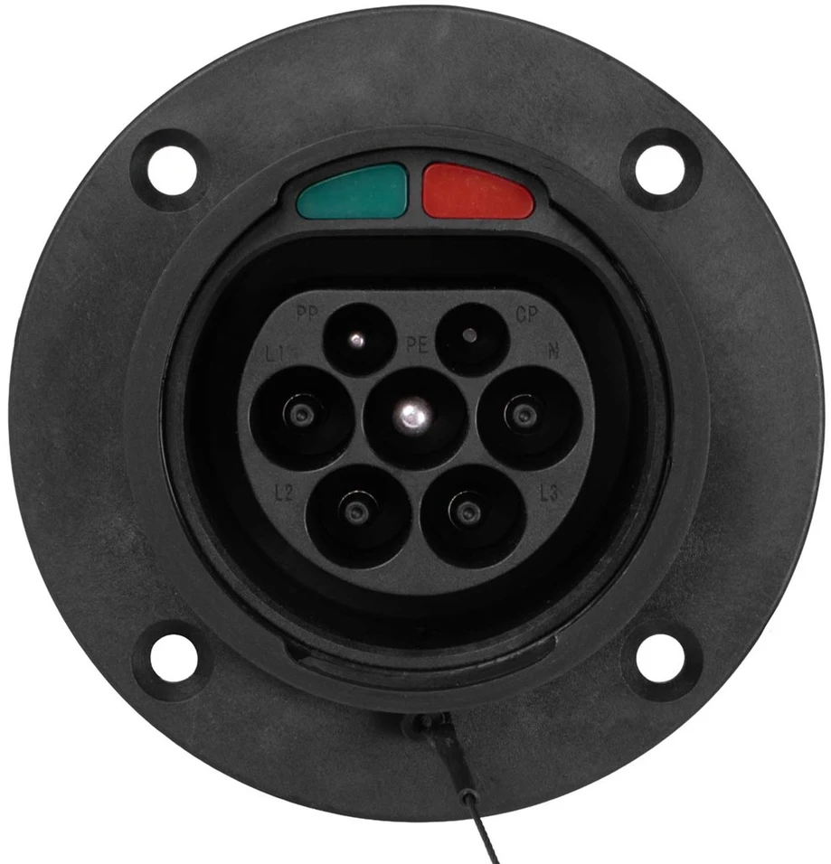 Akyga AK-SC-E26 eMobility Ladesteckdose 32 A 3phasig Type 2 No 3 0 m