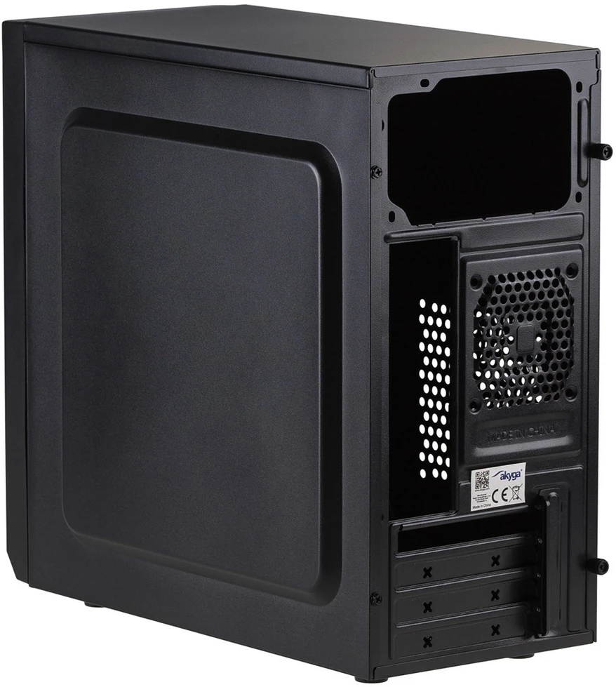 Akyga AK17BK kompiuterio dėklas Micro Tower Juodas