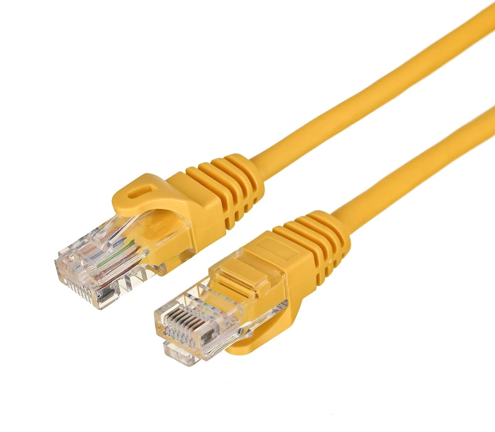 Alantec A-LAN KKU5ZOL0.5 tinklo kabelis geltonas 0,5 m Cat5e U/UTP (UTP)