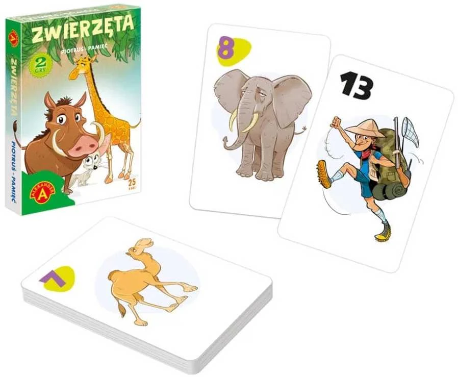 Alexander Aleksandro kortų atminties žaidimas „Peter Cards“ – gyvūnai GR0808
