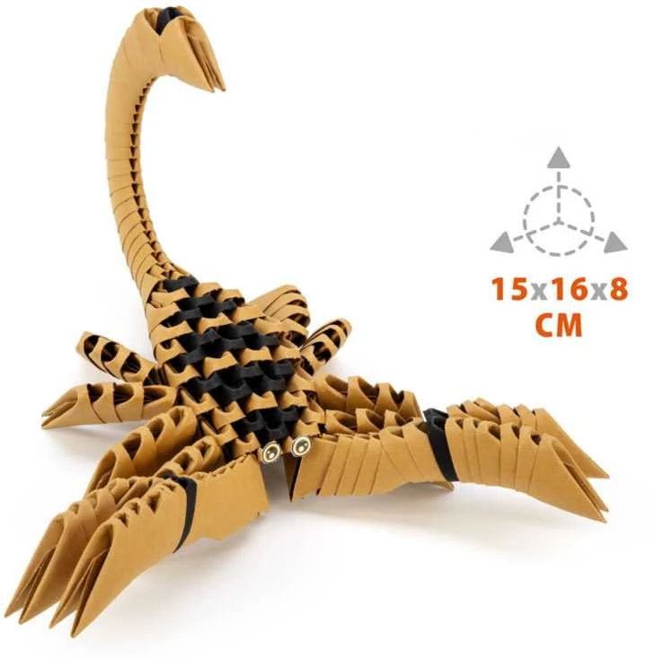 Alexander Aleksandro kūrybinis origami 3D Scorpion
