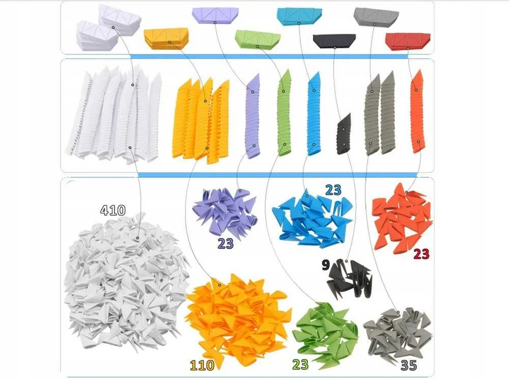 Alexander Origami 3D rankdarbis Vienaragis 2556