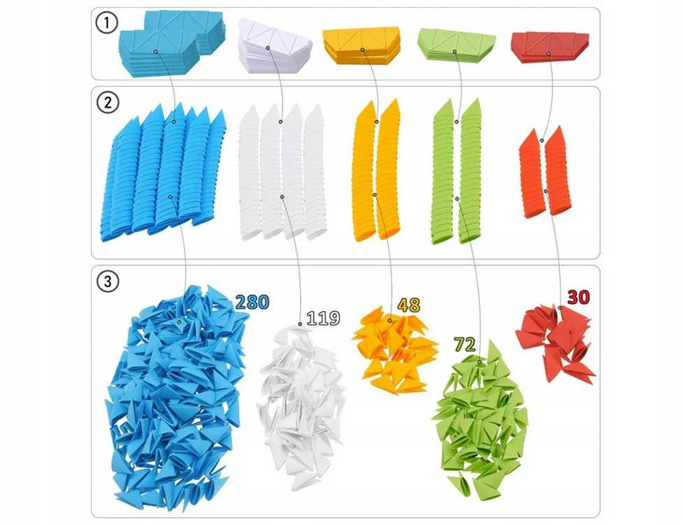 Dėlionė Alexander Origami 3D rankdarbis Povas 2555