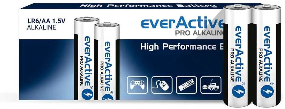 Alkaline batteries everActive Pro Alkaline LR6 AA - shrink pack - 10 pieces