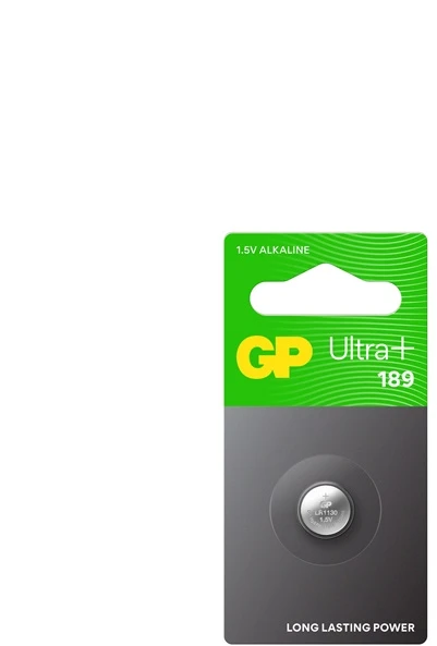 ALKALINE BATTERY AG10 LR54 LR1130 V10GA 1.5V GP BLISTER 1 PACK