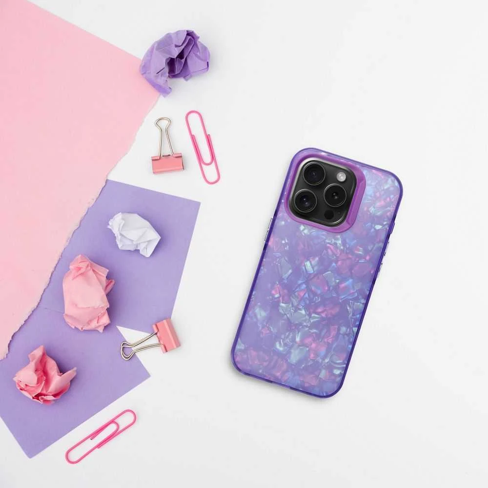 Dėklas Oem Case for iPhone 16 PLUS Tutti Frutti violetinė