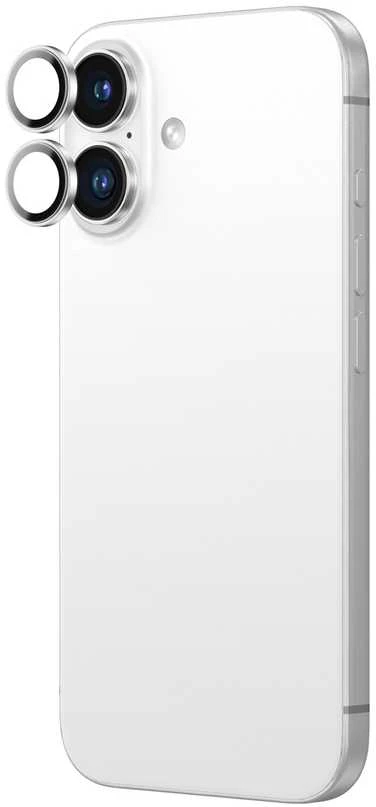 Nezatříděno „AmazingThing AR“ aliuminio 2 objektyvų stiklo ir kameros objektyvo rėmelio skirtukas Apple iPhone 16 / 16 Plus - Baltas
