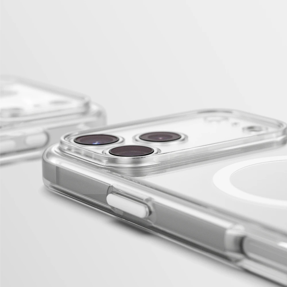 Dėklas AmazingThing Minimal Mag Lens Case for iPhone 18 Pro with Camera Cover and Lanyard Mount Compatible with MagSafe - Clear