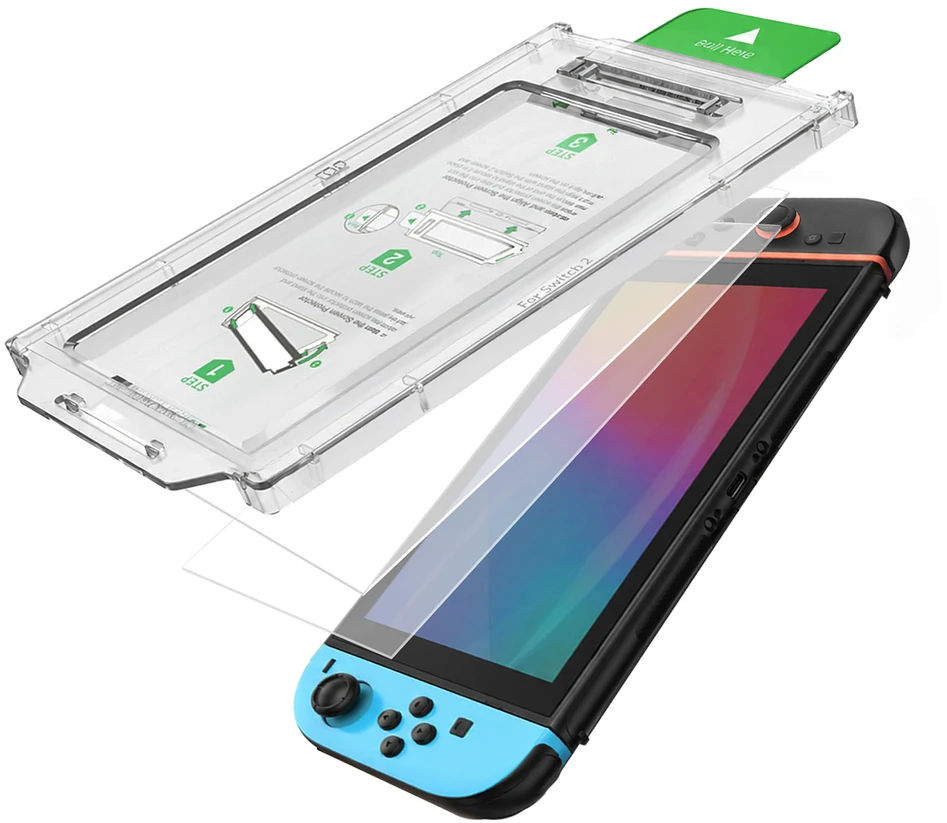 AmazingThing Radix Full Glass Apsauginis stiklas skirtas Nintendo Switch 2 (2 vnt)