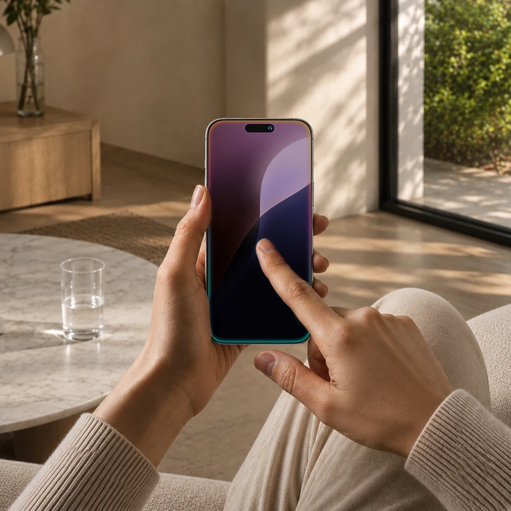 AmazingThing Radix Privacy Glass Privacy Apsauginis stiklas skirtas Apple iPhone 16
