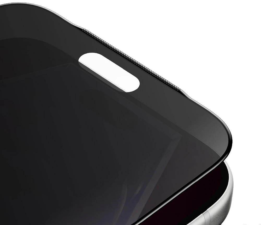AmazingThing Titan +Care Privacy Glass for iPhone 18 Pro Max with mounting frame