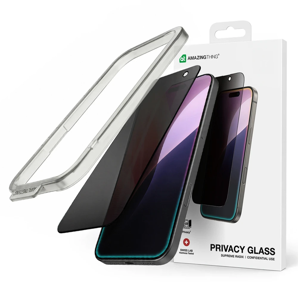 AmazingThing Titan Privacy FusionFilter 7 Privacy Apsauginis stiklas skirtas Apple iPhone 17