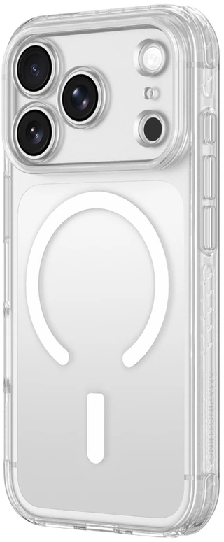 Dėklas AmazingThing Titan Pro Lens Case for iPhone 18 Pro with Camera Cover and Lanyard Mount, MagSafe Compatible - Clear