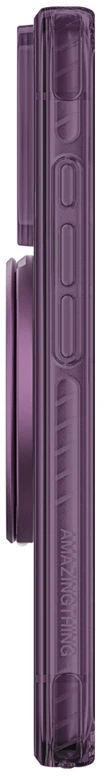 Dėklas Amazingthing Titan Pro Lens Ring Set MagSafe do iPhone 18 Pro violetinė