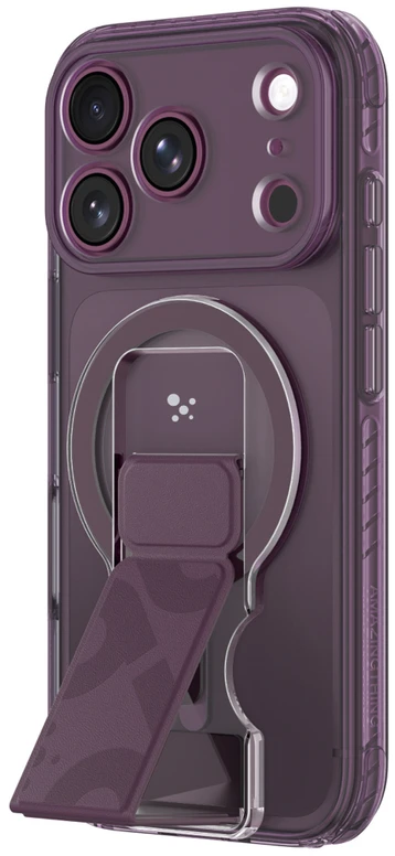 Dėklas AmazingThing Titan Pro objektyvo laikiklio rinkinys iPhone 18 Pro Max su magnetiniu laikikliu ir stovu, suderinamas su MagSafe – Violetinė