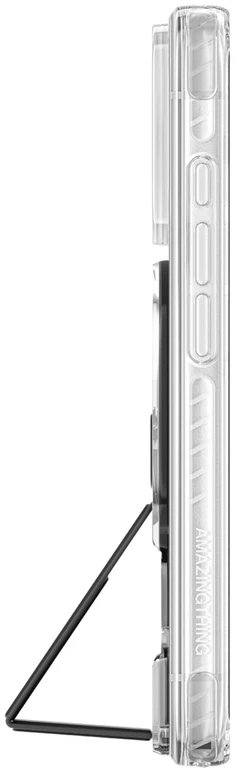 Dėklas AmazingThing Titan Pro objektyvo stovo rinkinys iPhone 18 Pro Max su magnetiniu laikikliu ir stovu, suderinamas su MagSafe – permatomas