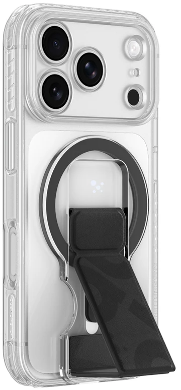 Dėklas AmazingThing Titan Pro objektyvo stovo rinkinys iPhone 18 Pro Max su magnetiniu laikikliu ir stovu, suderinamas su MagSafe – permatomas