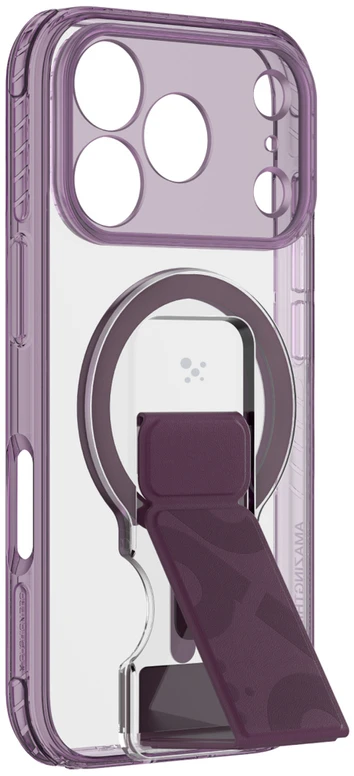 Dėklas AmazingThing Titan Pro objektyvo laikiklio rinkinys iPhone 18 Pro Max su magnetiniu laikikliu ir stovu, suderinamas su MagSafe – Violetinė
