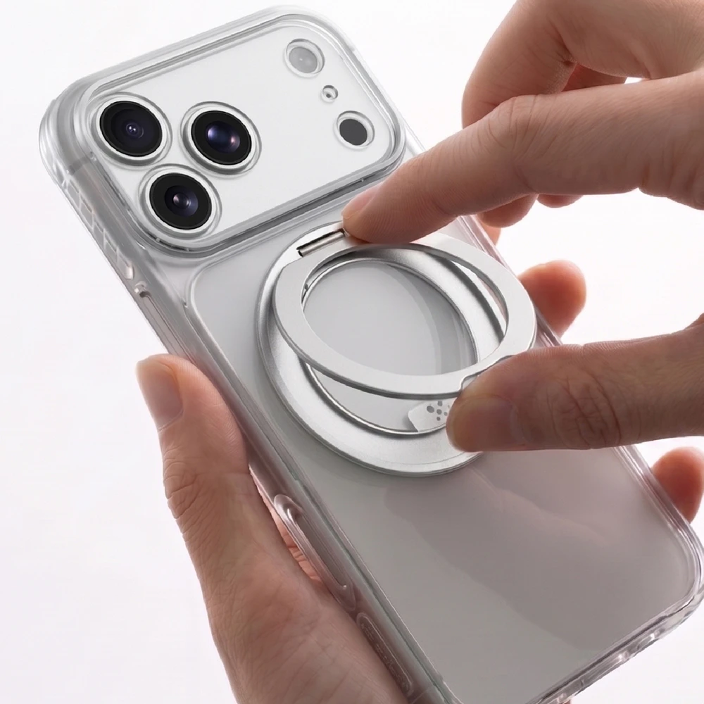 Objektyvas AmazingThing Titan Pro Spin Lens Case for iPhone 18 Pro with Rotating Ring and Lanyard Mount, MagSafe Compatible - Clear