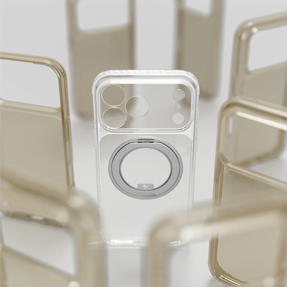 Objektyvas AmazingThing Titan Pro Spin Lens Case for iPhone 18 Pro with Rotating Ring and Lanyard Mount, MagSafe Compatible - Clear