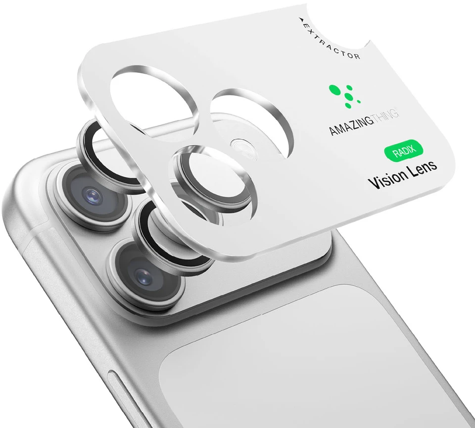 AmazingThing Titan Vision Lens Sapphire for iPhone 18 Pro / 18 Pro Max - Sidabrinis