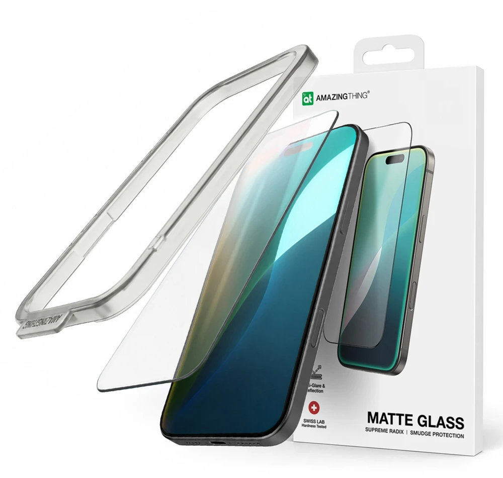 AmazingThing Titan Matte FusionFilter 7 Apsauginis stiklas Screen Protector skirtas Apple iPhone 17