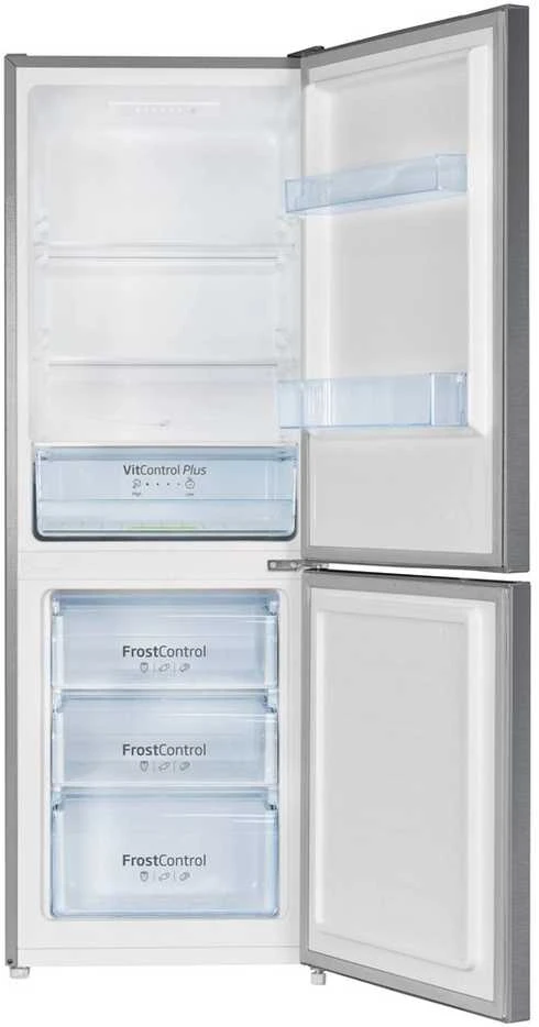 Šaldytuvas Amica freestanding fridge-šaldiklis FK2425.4UNTX(E) Sidabrinis