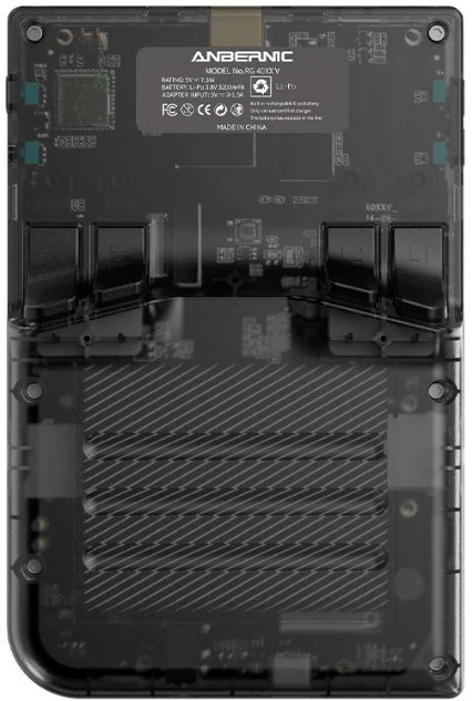 Retro gaming console ANBERNIC RG40XX V Juodas / transparent