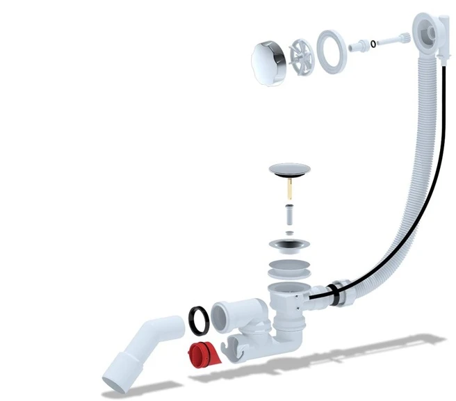 Ani_Plast Automatic bath siphon 1 1/2X40/50 SER F