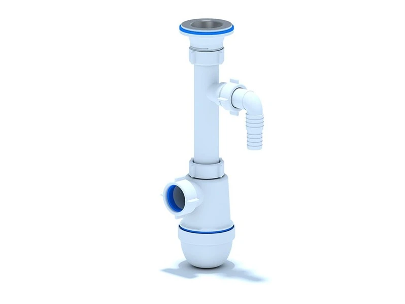 Ani_Plast Praustuvės sifonas 11/4×32 su atšaka s/m