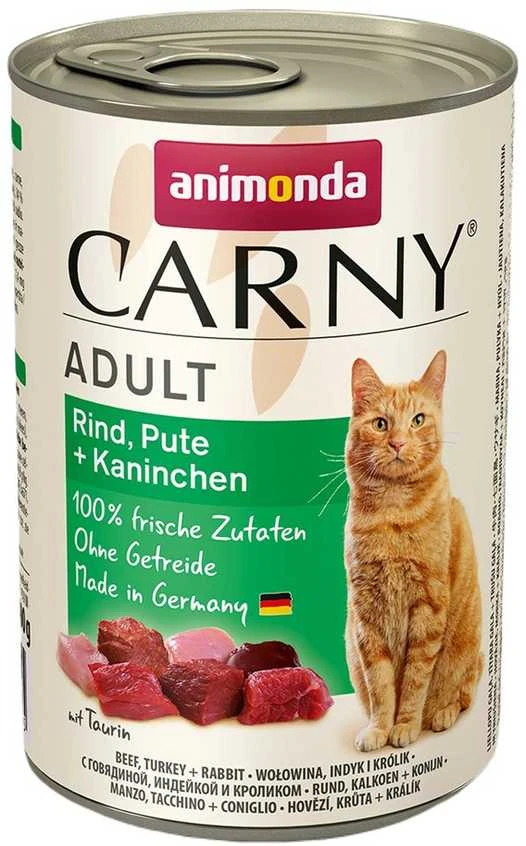 Animoda Drėgnas Kačių Maistas - Animonda Carny Jautiena, Kalakutiena, Triušis 400g