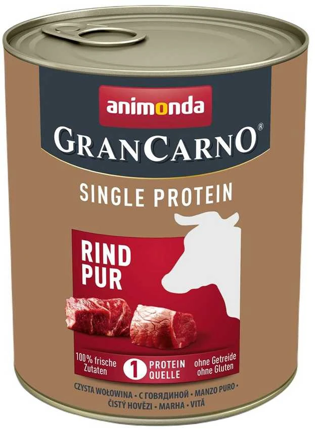 Animoda Šunų Maistas - ANIMONDA GranCarno Suaugusiųjų Vieno Baltymo Jautienos Drėgnas 800g