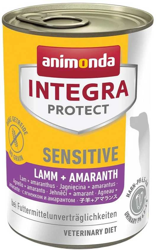 Animonda Integra Sensitive šunų konservai su ėriena ir burnočiu 400g