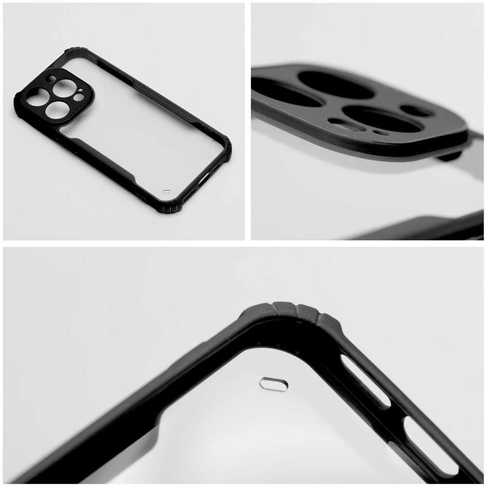 OEM dėklas, skirtas iPhone 16, apsaugantis nuo kritimo, juodas