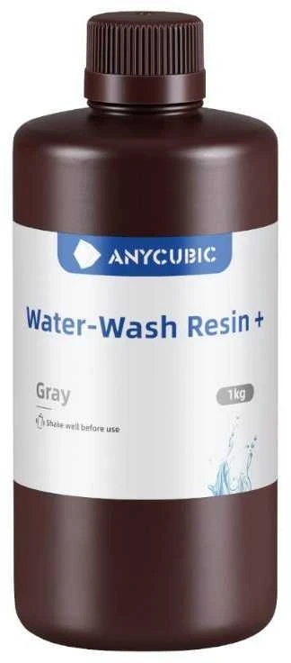 Anycubic - vandeniu plaunama derva + - 1kg Pilkas