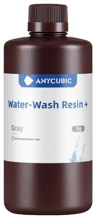 Anycubic - vandeniu plaunama derva + - 1kg Pilkas