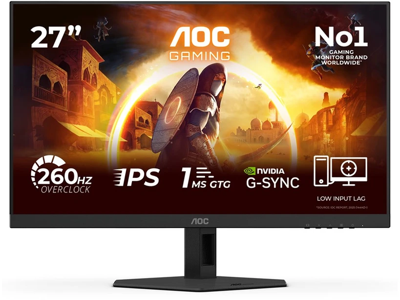 Žaidimų monitorius AOC 27G4ZRE, 27" Full HD (1920x1080) IPS, 260Hz, 0.5ms, HDR10, Adaptive Sync