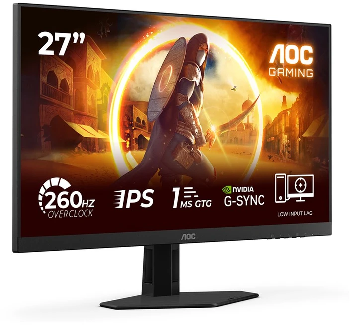 Žaidimų monitorius AOC 27G4ZRE, 27" Full HD (1920x1080) IPS, 260Hz, 0.5ms, HDR10, Adaptive Sync
