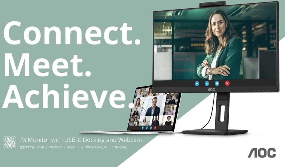 Monitorius AOC Q27P3CW | 27" IPS 2560x1440
