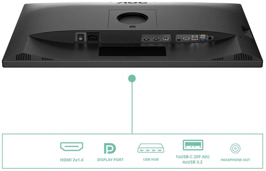 Monitorius AOC Q27P3CW | 27" IPS 2560x1440