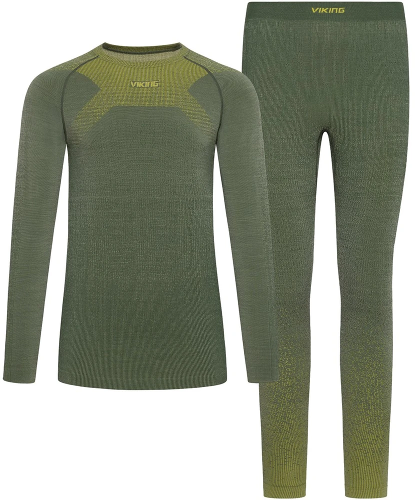 Men's Base Layer Set VIKING Altis Man Set Merino dark žalias M